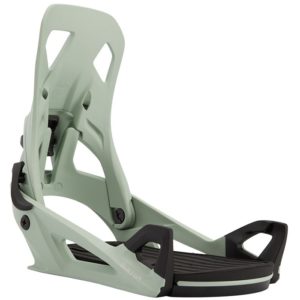 burton snowboard bindings clip up side view