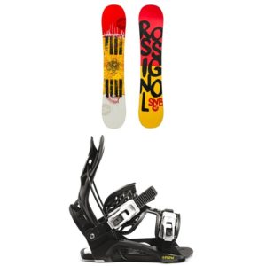 kids snowboard package rossignol board and flow bindings